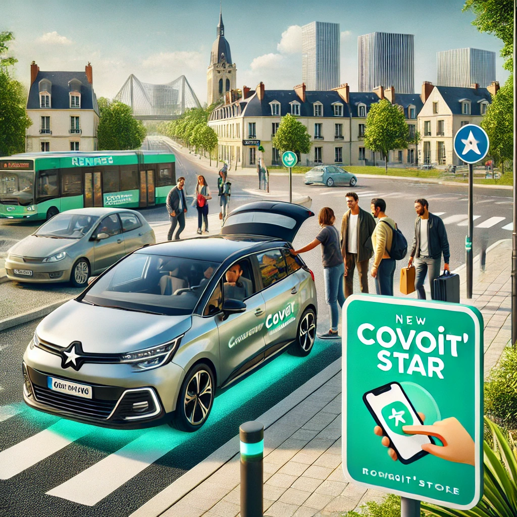 Covoit'STAR : Le covoiturage quotidien à Rennes Métropole dès 2025